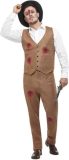 Smiffy's - Boef Kostuum - Neergeschoten Gangster Clyde - Man - - XL - Halloween - Verkleedkleding