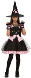 VIVING COSTUMES / JUINSA - Katten heks kostuum voor meisjes - 110/116 (5-6 jaar)