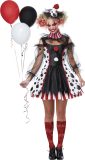 Vegaoo - Psycho clown outfit met stippen voor dames