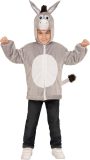 Vest met capuchon ezel voor kinderen - Verkleedkleding - 92