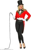 Widmann - Circus Kostuum - Circus Directeur Piccobella Van Zwiepenstok Vrouw - Rood - Small - Carnavalskleding - Verkleedkleding