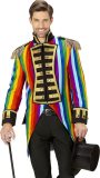 Widmann - Circus Kostuum - Multicolor Frackjas Regenboog Man - Multicolor - Large - Carnavalskleding - Verkleedkleding