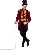 Widmann - Circus Kostuum - Parmantige Franse Parade Jas Bordeaux Rood - Rood - XXL - Halloween - Verkleedkleding