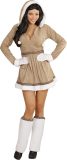 Widmann - Eskimo Kostuum - Visser Eskimo Meisje - Vrouw - Wit / Beige - Large - Carnavalskleding - Verkleedkleding