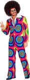 Widmann - Hippie Kostuum - Psychedelisch Tie Dye Jaren 60 - Man - Multicolor - XL - Carnavalskleding - Verkleedkleding