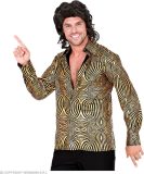 Widmann - Jaren 80 & 90 Kostuum - 70s Gouden Exotische Joe Disco Man - Goud - Small / Medium - Carnavalskleding - Verkleedkleding