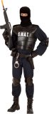 Widmann - Politie & Detective Kostuum - S.w.a.t Officier Volwassen - Man - Zwart - Small - Carnavalskleding - Verkleedkleding