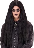 Widmann - Pruik Prins Eastbourne - Zwart - Halloween - Verkleedkleding