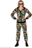 Widmann - Spaans & Mexicaans Kostuum - Spel Der Doden Retro Trainingspak Kostuum - Multicolor - XL - Halloween - Verkleedkleding