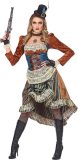 Widmann - Steampunk Kostuum - Chique Steampunk Dame Industrieel Tijdperk - Vrouw - Bruin - Large - Carnavalskleding - Verkleedkleding