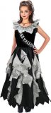 Zombie prom queen halloween kostuum - jurk - voor meisjes - zwart/grijs 152/164