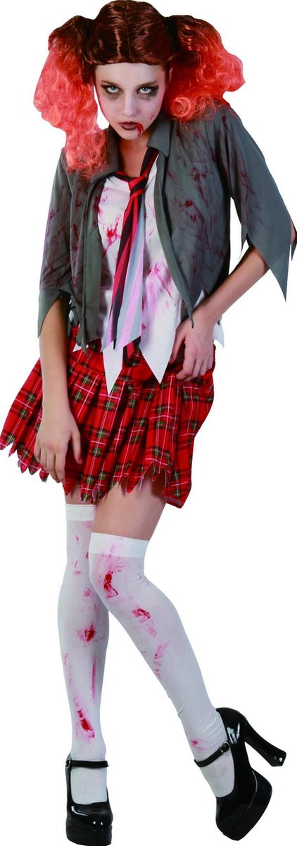 Zombie schoolmeisje kostuum voor vrouwen Halloween - Verkleedkleding - One size