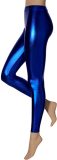 Apollo - Party legging latex - Feest legging latex - kobalt blauw - Maat s/m - Latex legging - Legging carnaval - Legging maat s/m - Latex legging vrouwen - Legging