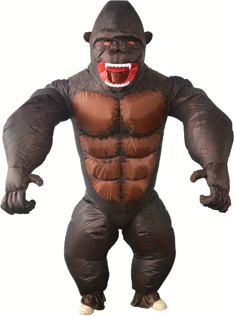 Bovista Halloween Outfit - Halloween Kostuum - Pak - Opblaasbaar Kostuum - Costume - Carnaval - Volwassenen - Gorilla