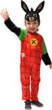 Ciao s.r.l Bing Kostuum Kind Verkleedkleding Kinderen Carnavalskleding voor Kinderen Konijn - Officiële licentie - Polyester - Rood/Groen/Zwart - 2-Delig Jumpsuit/Muts - Maat 4-5 jaar