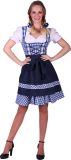 Dirndl jurk Edelweiss blauw-wit - Maat XL