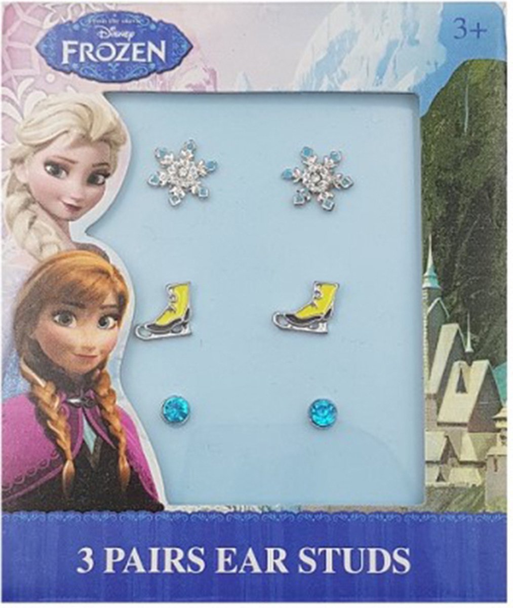 Disney Frozen oorbellen Set van 3 - Kinderjuwelen - Juwelen - Meisjes - Elsa en Anna - Speelgoed