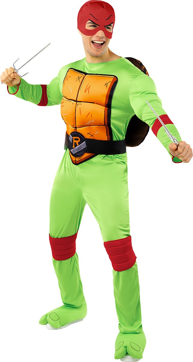 FUNIDELIA Raphael Kostuum voor mannen - De Ninja Turtles - Maat: XL