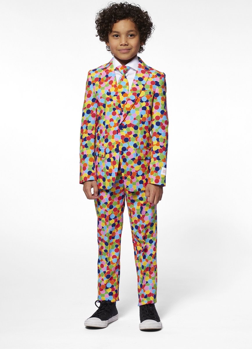 OppoSuits Confetti Pak - Carnaval Kostuum Voor Jongens - Maat: EU110/116