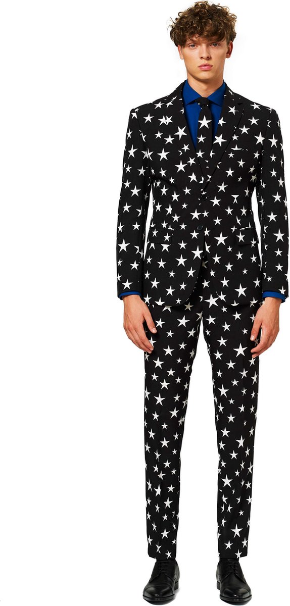 OppoSuits Starstruck - Mannen Kostuum - Zwart - Feest - Maat 62