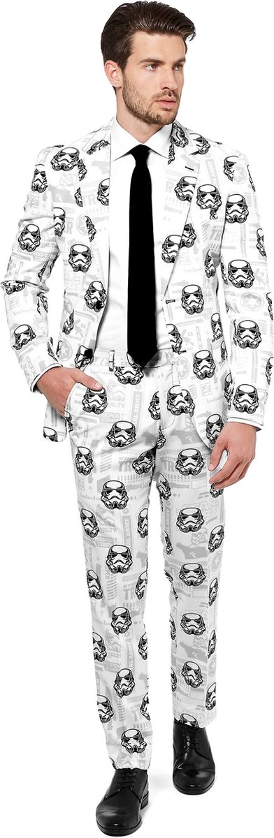 OppoSuits Stormtrooper - Mannen Zomer Kostuum - Wit - Feest - Maat 58