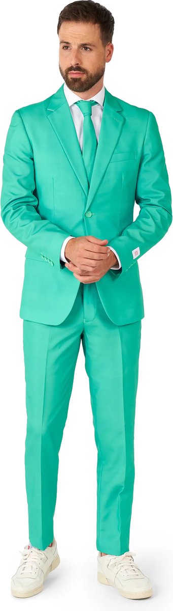 OppoSuits Trendy Turquoise - Heren Pak - Turquoise - Maat: EU 48