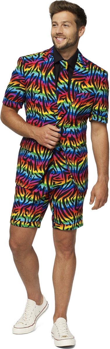 Opposuits Verkleedpak - Zomer - Wild Rainbow - Heren - Polyester - Maat 50