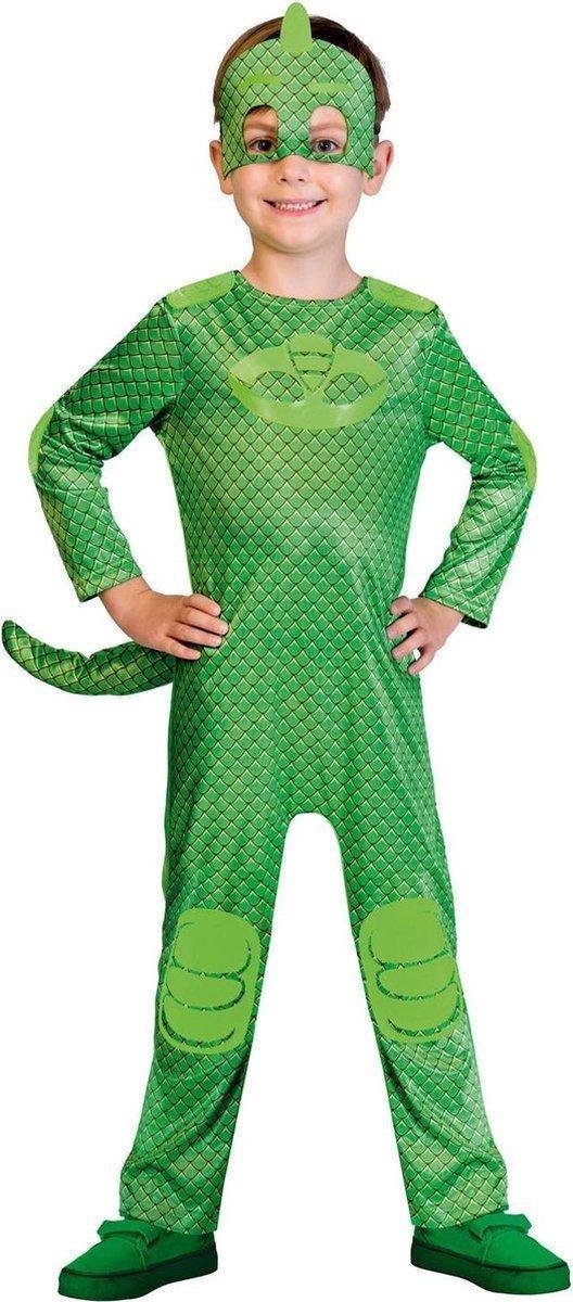 PJ Masks™ Gekko kostuum voor kinderen - Verkleedkleding 5/6 jaar