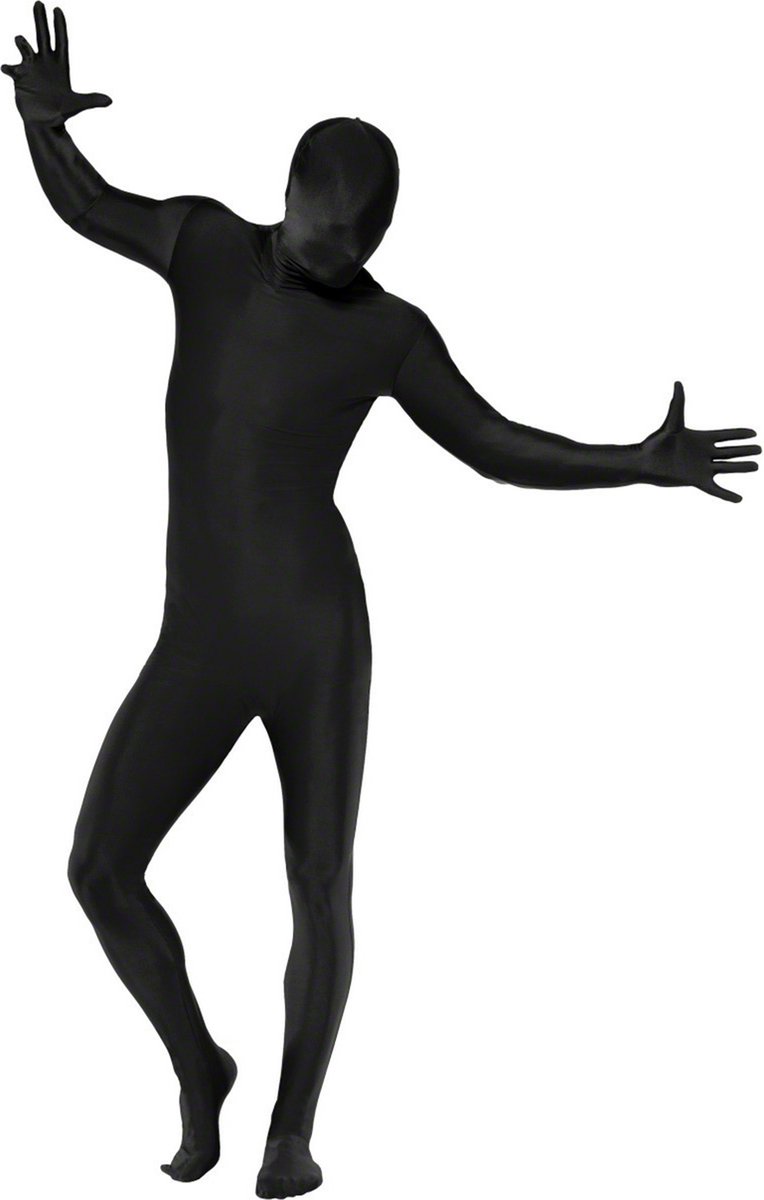 Second skin kostuum - Morphsuit - Zwart - Maat M - Geschikt tot 1.78m