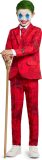 Suitmeister Joker Kostuum - Jongens Pak - Halloween Kostuum - Batman DC Comics - Rood - 10-12 jaar - Maat L