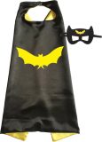 Superhelden Verkleedpak Vleermuis Held - Cape en Masker - Verkleedkleding Jongen Meisje - Kinderen - Carnaval Halloween Kostuum - Superhelden Pak Spelen - Feestkleding - Verkleden - Fantasiespel - Themafeest - Bat - Cosplay - Man - Rollenspel