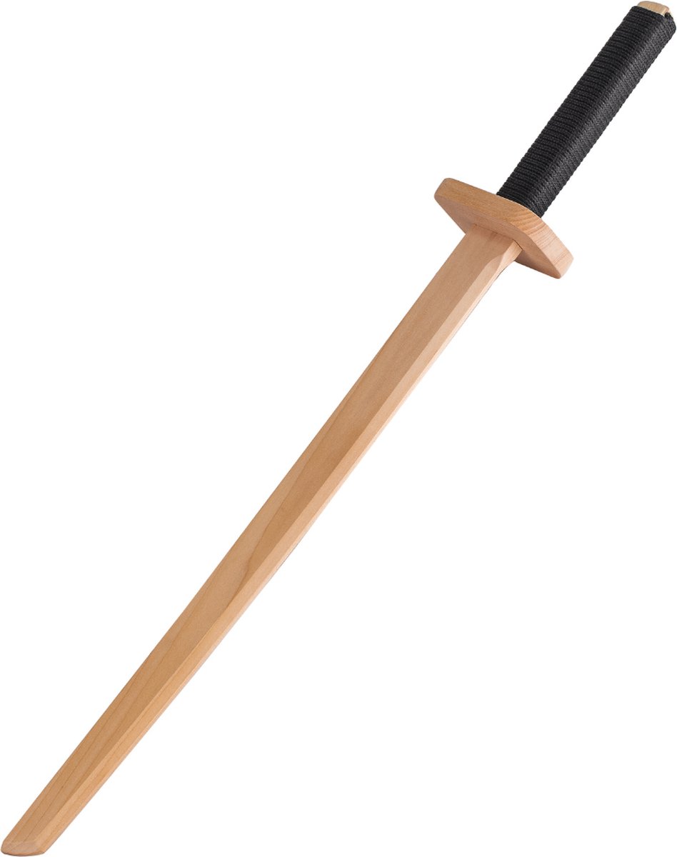 WOODSY ® Ninja Zwaard Katana | 58 cm kinderen, echt hout van beukenhout, ridderzwaard, kinderzwaard, speelgoed, carnaval