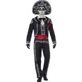 Day of the dead Halloween verkleedkleding kostuum - heren - zwart