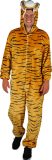 Dieren Kostuum Tijger Volwassenen - Pluche - Dieren Onesie - Carnaval - Verkleedkleren Damen En Heren - Oranje/Zwart - Maat XL/XXL