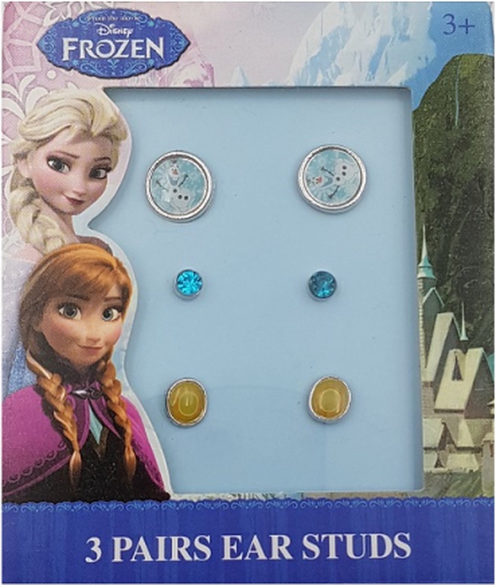 Disney Frozen oorbellen Set van 3 - Kinderjuwelen - Juwelen - Meisjes - Elsa en Anna - Speelgoed