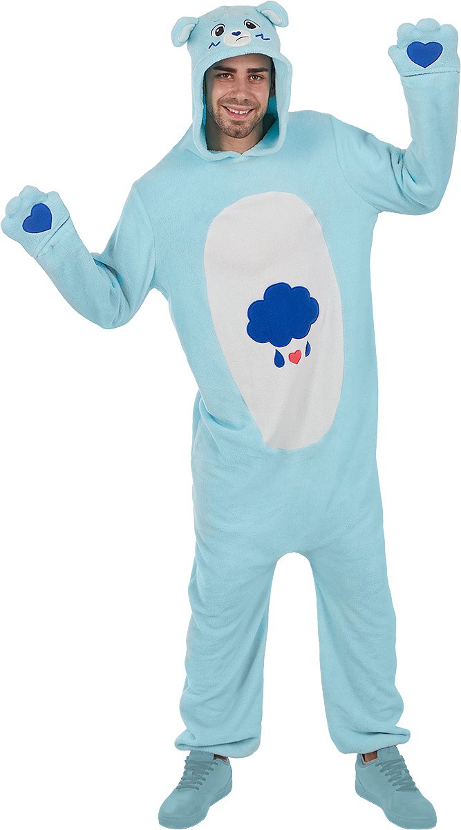 Funidelia | Brombeertje Kostuum Voor Troetelbeertjes Care Bears voor vrouwen en mannen Tekenfilms, Care Bears, Beer - Kostuum voor Volwassenen Accessoire verkleedkleding en rekwisieten voor Halloween, carnaval & feesten - Maat M - L - Blauw