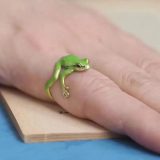 Kikker Ring - One Size - Groen - Schattig - Boomkikker - Dieren Sieraden - Accessoires Voor Meisjes / Vrouwen