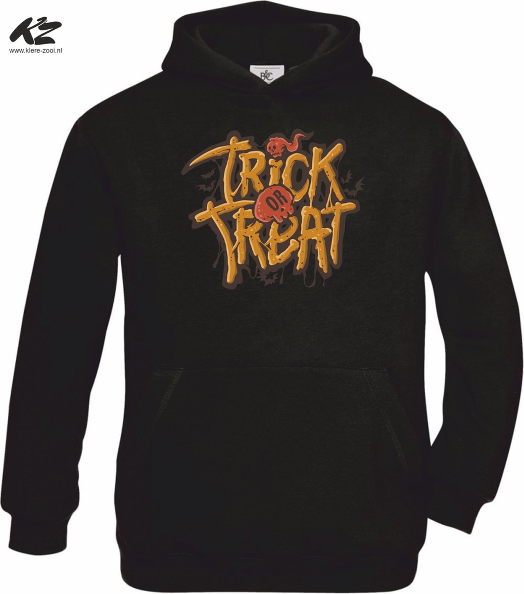 Klere-Zooi - Halloween - Trick or Treat - Hoodie - 104 (3/4 jaar)