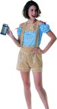 Lederhose met Bretels - Oktoberfest - Bierfeest - Dames - Maat M - Lichtbruin