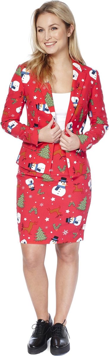 OppoSuits Christmiss - Vrouwen Kostuum - Rood - Kerst - Maat 40