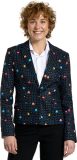 OppoSuits Madam PAC-MAN™ - Dames Blazer - Stijlvolle Dames Colbert - Carnaval, Halloween en Meer - Zwart - Maat: EU 36