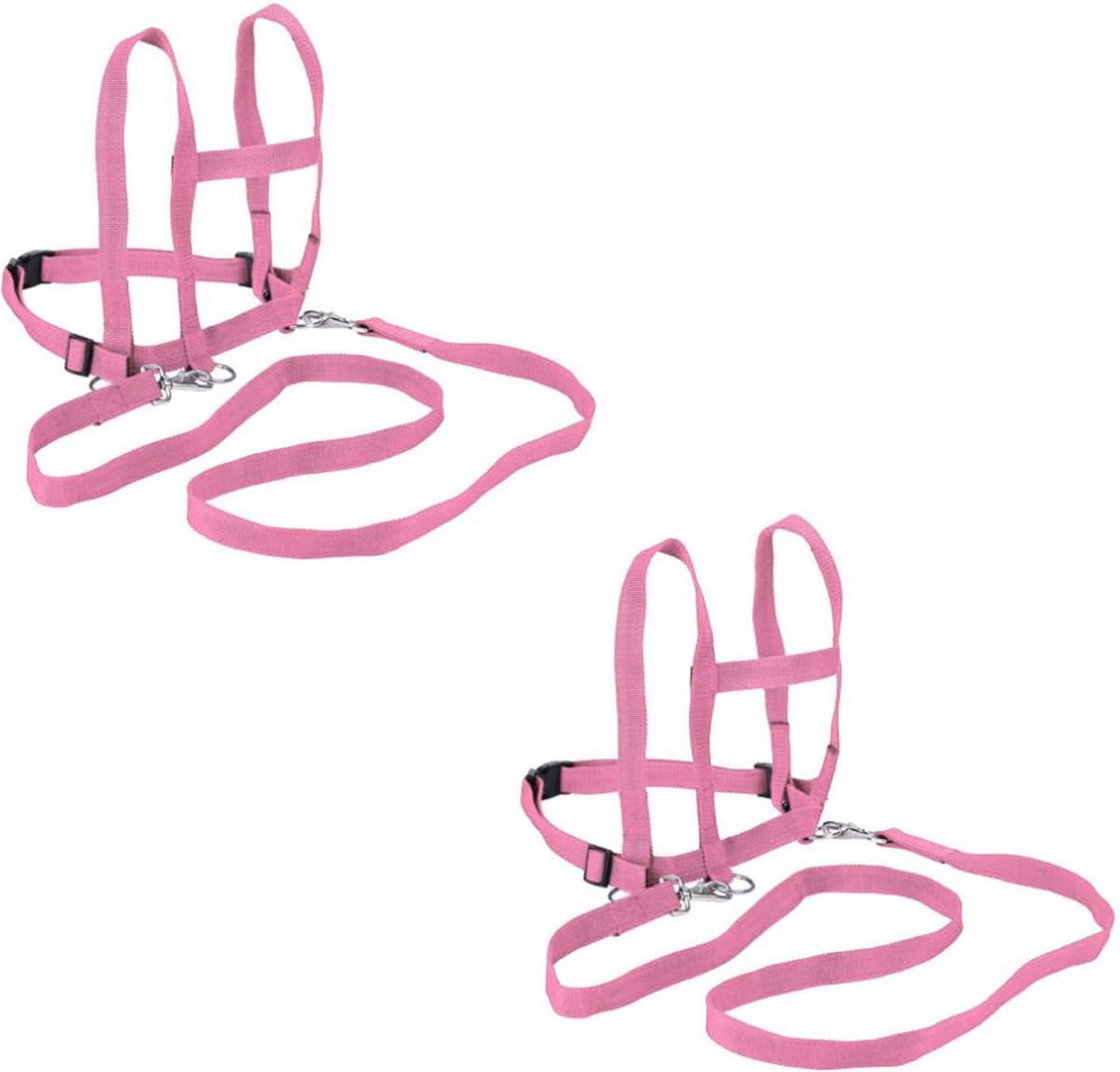 Paardentuigje Kinder Loop Speelgoed Set 2 Stuks | Nylon | Roze