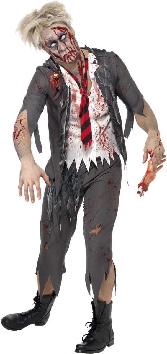 Schooljongen Zombie kostuum voor heren Halloween - Verkleedkleding - Small