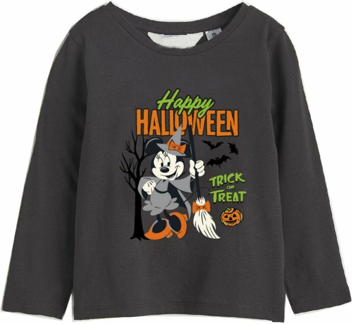 Shirt met lange mouwen voor kinderen Minnie Mouse Halloween Donker grijs - 3 Jaar