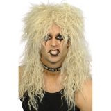 Smiffys rockers pruik - verkleed/carnaval - blond - heren - lang haar -